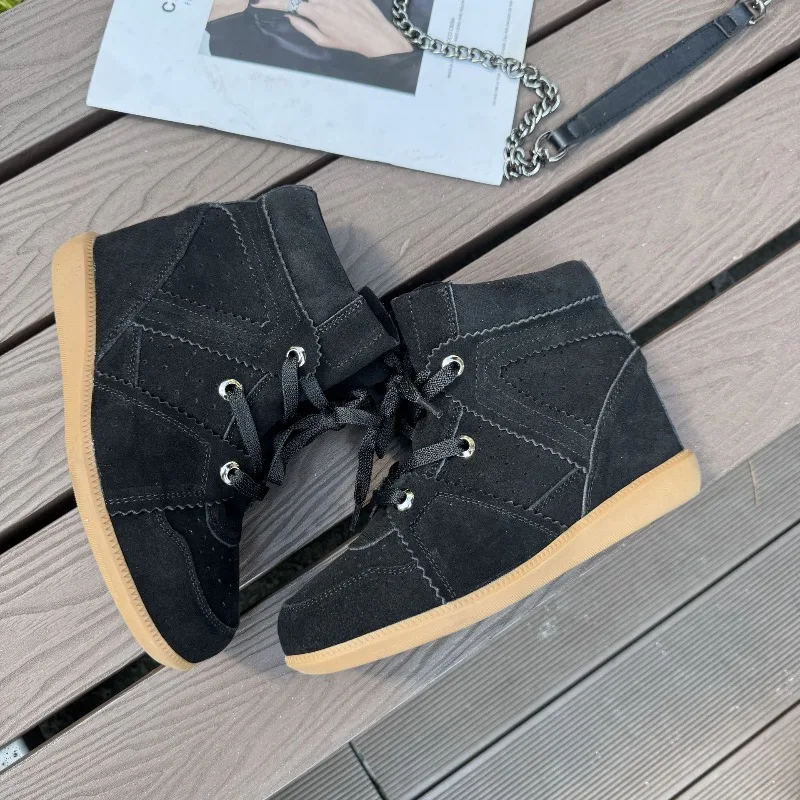 

Retro Womens Shoes Luxury Genuine Leather Ankle Boots for Woman Fashion Lace Sports Casual Shoes Designer Shoes Zapatos De Mujer