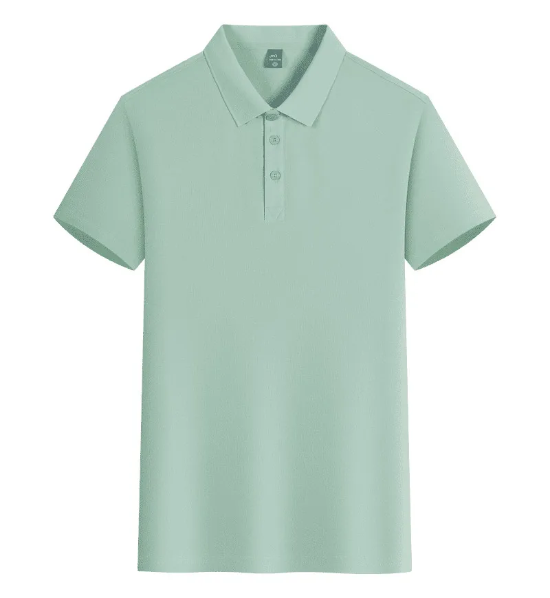 Neues Sommer-Poloshirt Kurzarm Dünn mit Umlegekragen Arbeitskleidung Vielseitiges Teambuilding Industriekleidung Schwarz