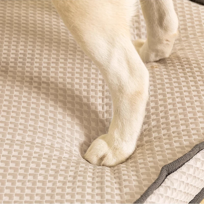 Kandang Anjing Kucing Ortopedi Melindungi Tulang Belakang Tikar Tidur Musim Panas Aksesori Rumah Dalam Ruangan Kasur Nyaman Tidur Tempat Tidur Anjing Besar