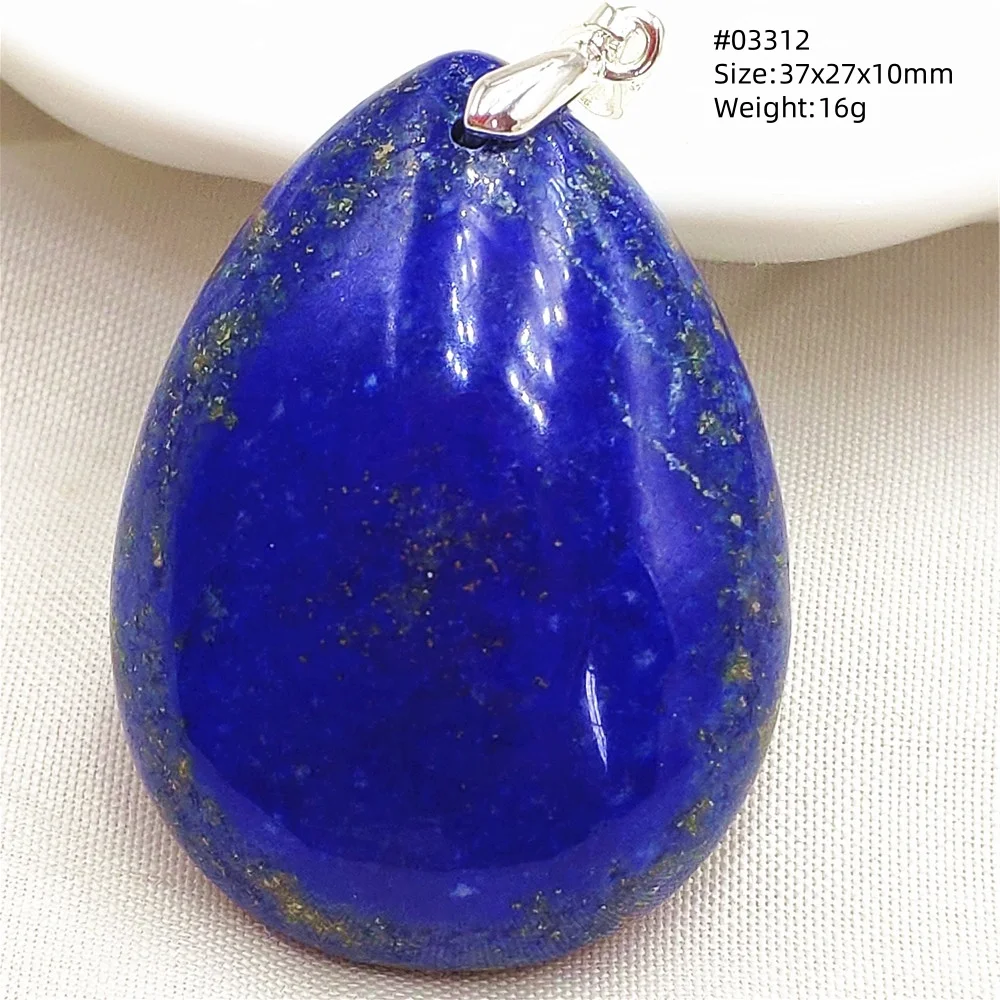 Natural Blue Lapis Lazuli Water Drop Pendant Jewelry Women Men Lapis Lazuli Gemstone Love Gift Necklace AAAAA