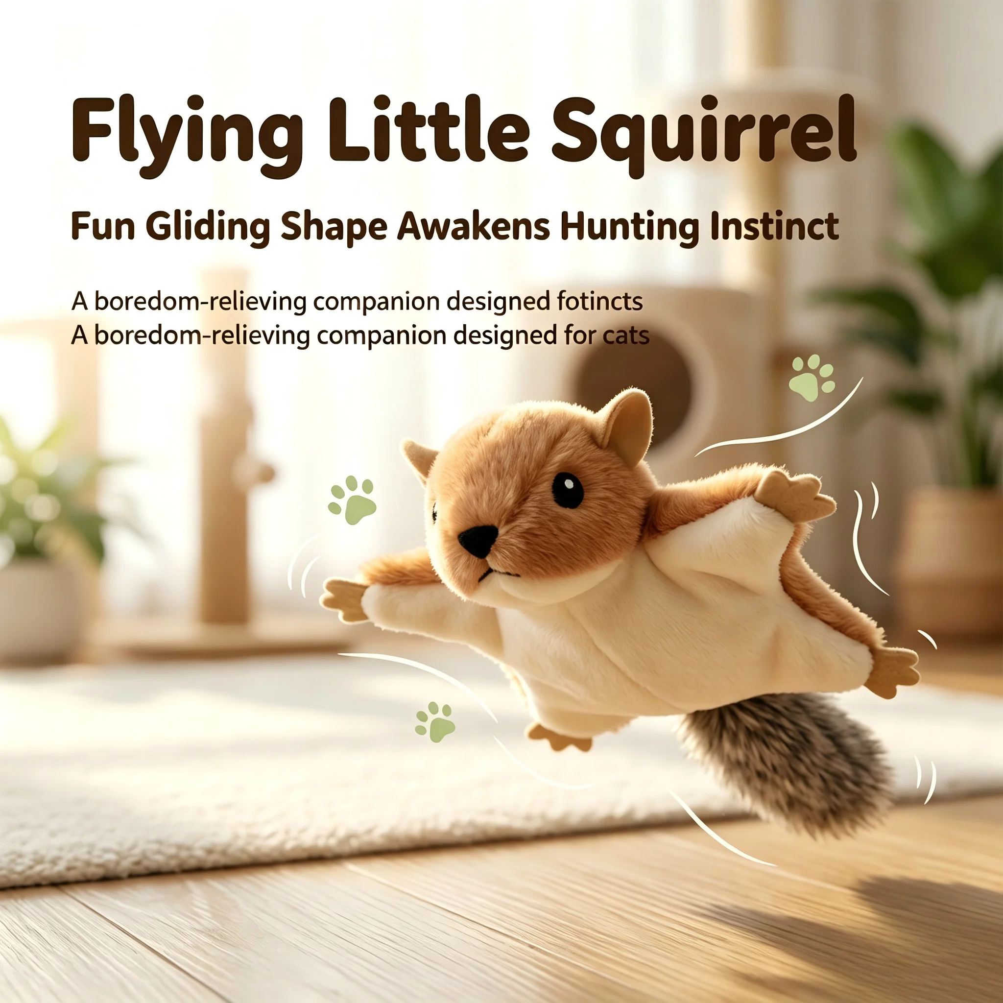 Squirrel Cat Toy - Cartoka