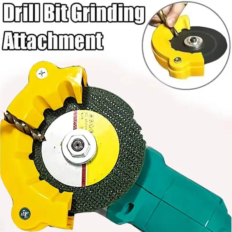High-Quality Grinding Drill Bit Sharpener for 4-12mm Angle Grinder Powered Tools Spare Part Versatile for Grinder Attachment