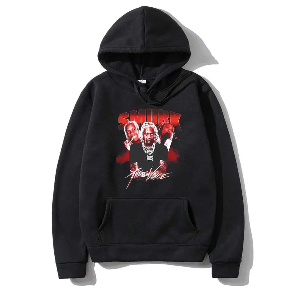 

Rapper Lil Durk Graphic Print Hoodie Men Women Hip Hop Fashion Pullover Hoodies Male Vintage Oversized Fleece Cotton Sweatshirt