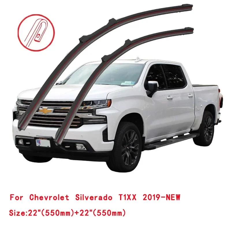 

For Chevrolet Silverado 1998-2024 Car Windshield Wiper Blade Front Windscreen Brushes Washer Accessories Window Cleaning Parts
