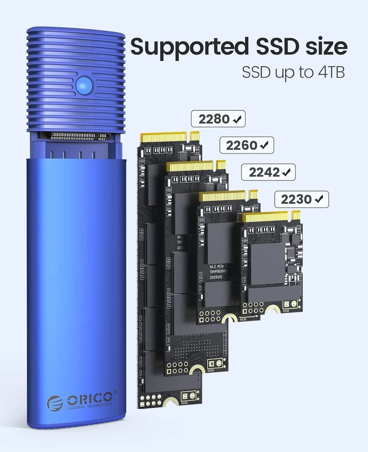 FOTO 3 - Корпус ORICO M.2 NVMe SSD 10 Гбит/с USB3