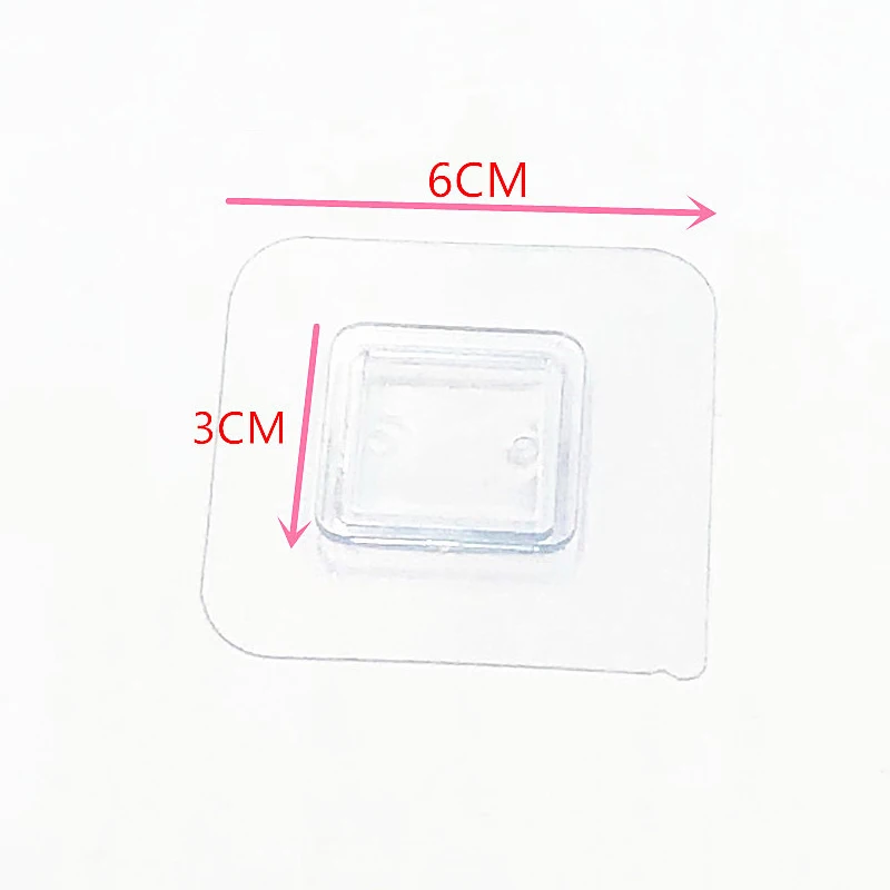 1/5/10 Stück selbstklebende Wandhaken, transparentes Drahtregal, Wandhalterung, Aufkleber, doppelseitiger Befestigungspatch, Küchen- und Badezimmer-Gadget〔Nest〕