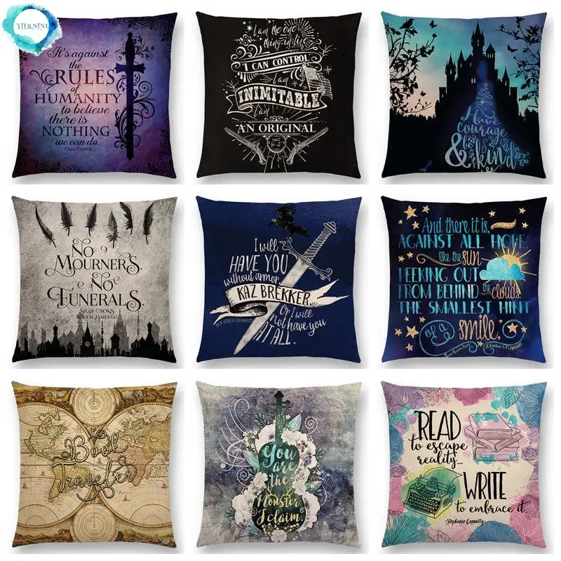 

Magic Sword Fairy Tale Castle Gorgeous Pattern Stars Cushion Cover Newest Sofa Pillow Case