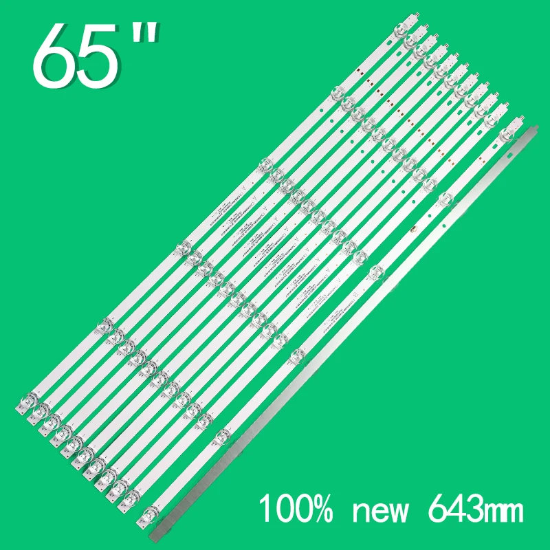 LED Backlight Strip For 65V81 65V71 65V51 LU65C61 LU65J71 L65M5-EA 30365006013 LED65D06A-ZC56AG-05 LED65D06B-ZC56AG-05 08