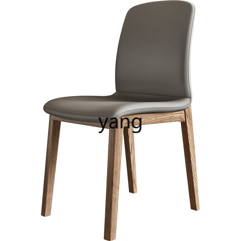 

LH Internet celebrity dining chair household solid wood chair modern simple desk chair light luxury