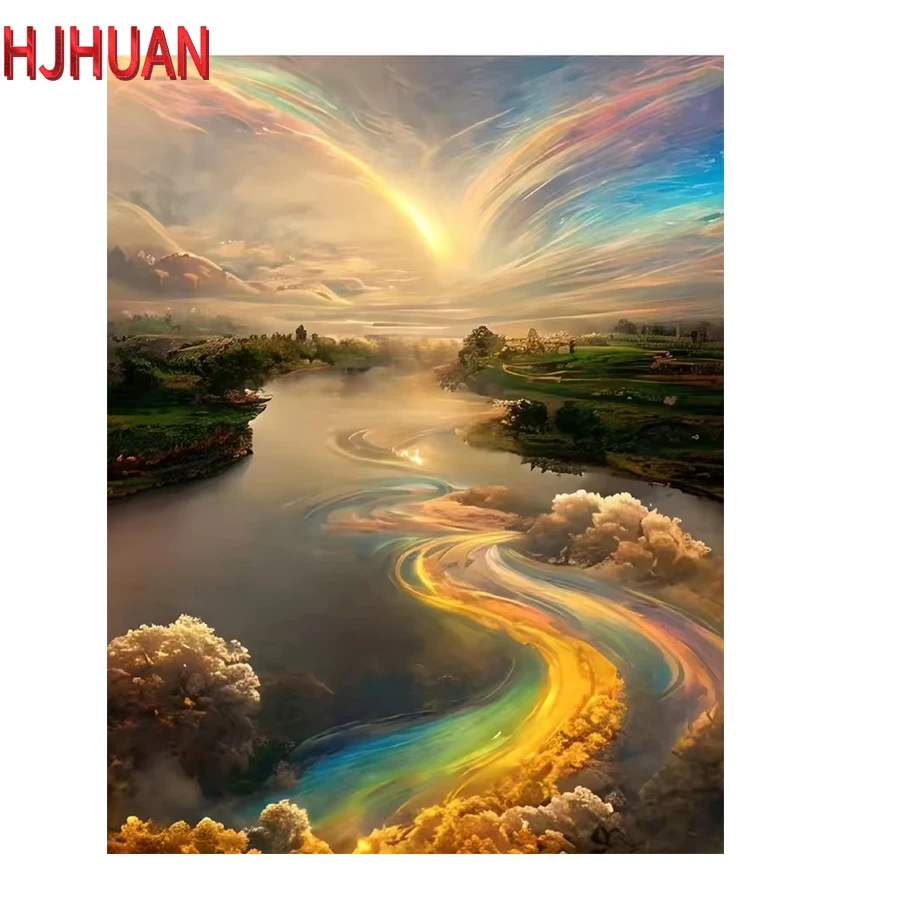 

Diamond embroidery Abstract art meteor landscape Diamond 5d Cross Stitch Modern decor mosaic diamond painting full square/round