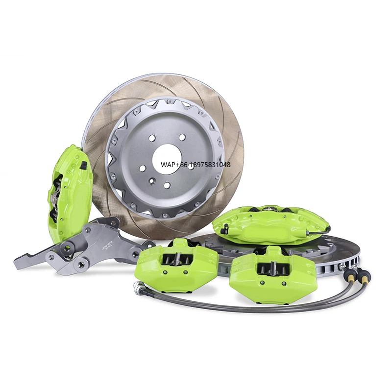 

6411 Front Rear Modified 4 Pot Casting Brake Calipers Kit for
