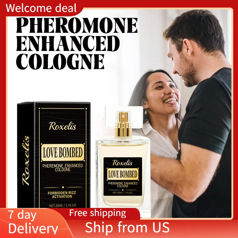 Roxelis Pheromone Enhanced Cologne, Men's Cologne Lasting Light Fragrance Business Gentleman Fresh Charm Encounter Perfume