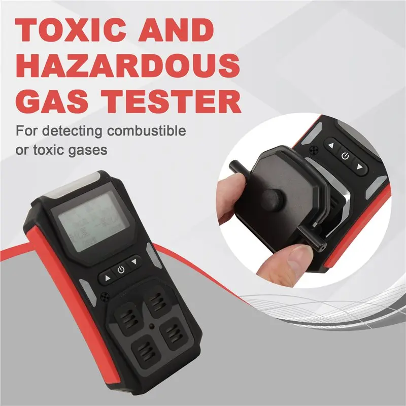24-Hour Delivery Toxic Gas Detector, 4-In-1 Portable Combustible Gas Tester And Alarm For Hazardous Environments
