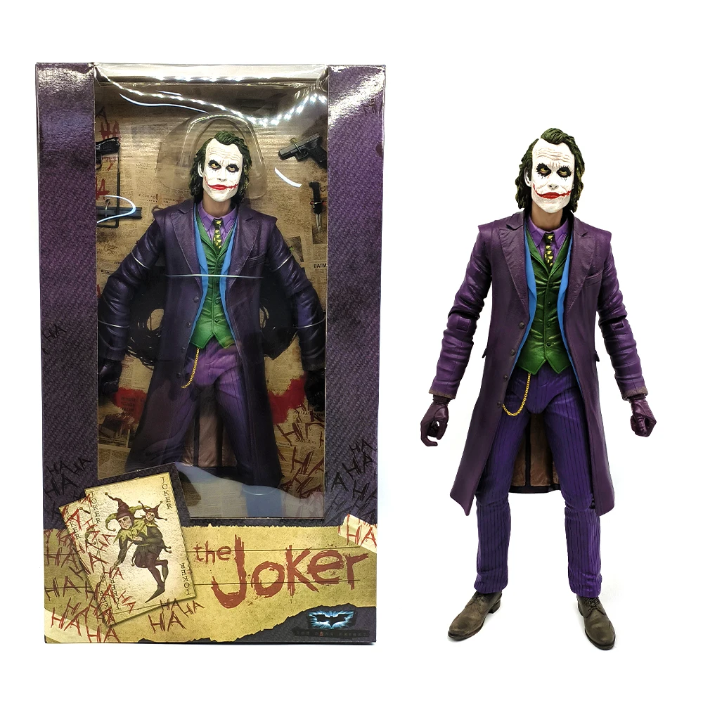 

NECA Джокер Фигурка Темного Рыцаря Джокер Игрушки Хит Леджер 45 см 1/4 Игрушки Фигурка Коллекционная Модель Игрушки Куклы Подарок