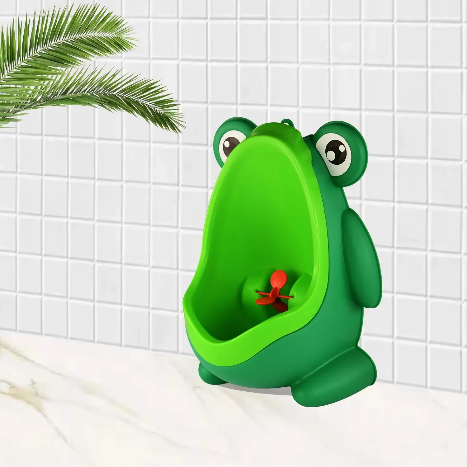 Cute Frog Standing Potty Training Urinal for Boys Toilet with Funny Aiming Target Bathroom Pee Trainer Toilet