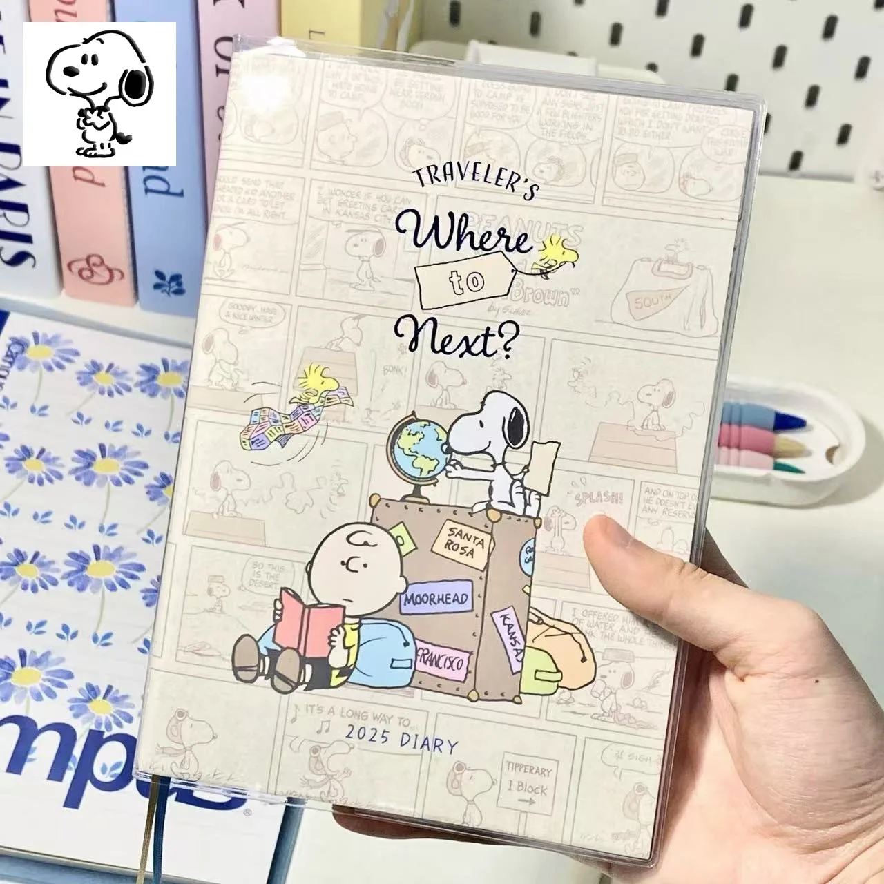 Anime Snoopy Notebook B6 ColorInner Page Diary Draft NotepadStudent Weekly Planner Writing Stationery Notebook Student Gift