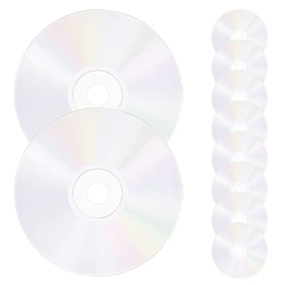 20Pcs Clear Painting Cds Plastic Blank Discs for Wall Decoration Handmade Crafts Home Party Ornaments Clear Painting Cds