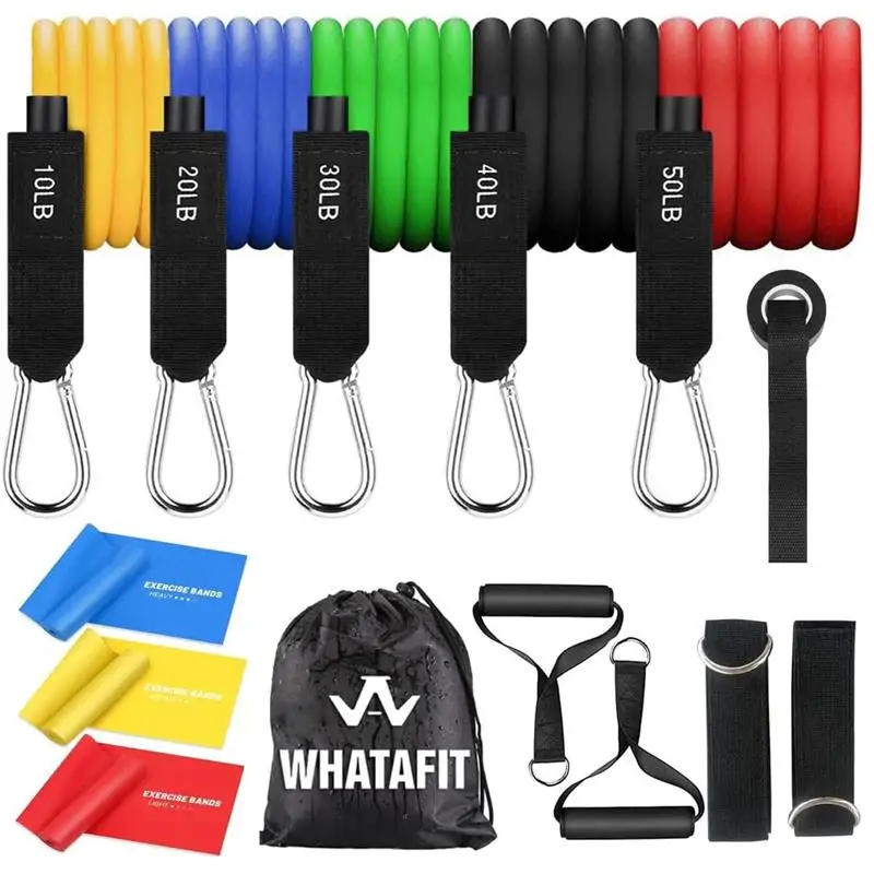 

Resistance Bands for Men And Women with Handles Exercise Bands for Fitness Strength Training Work out Bands for Home Gym