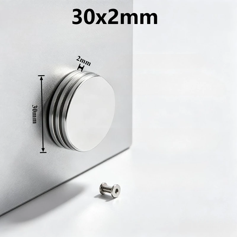 N35 30x2mm Round Neodymium Disc Magnet 30*2 mm Powerful Rare Earth Permanent Magnet for DIY Industrial Use 30*2mm