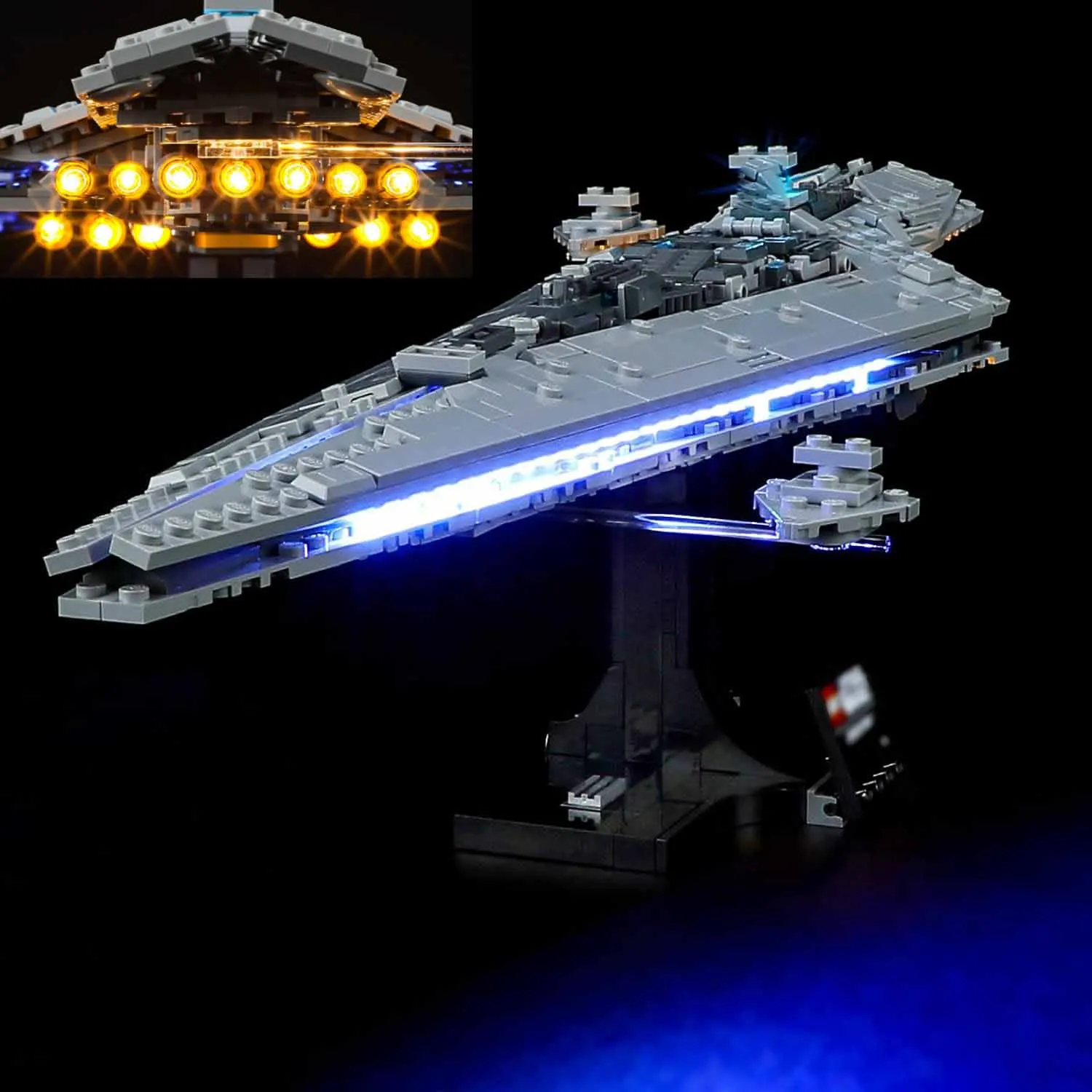 （No LEGO, Just Light）USB Lights Compatible with Lego S-tars War Executor Super Star Destroyer 75356 Building