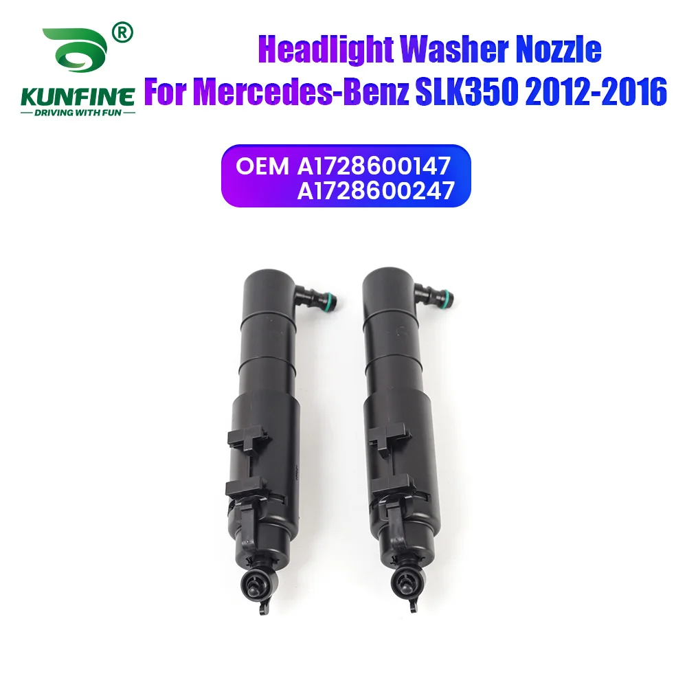 

Car Headlight Front Bumper Washer Spray Nozzle Jet Headlamp Pump Cover For Mercedes-Benz SLK350 2012-2016 A1728600147 A172860024