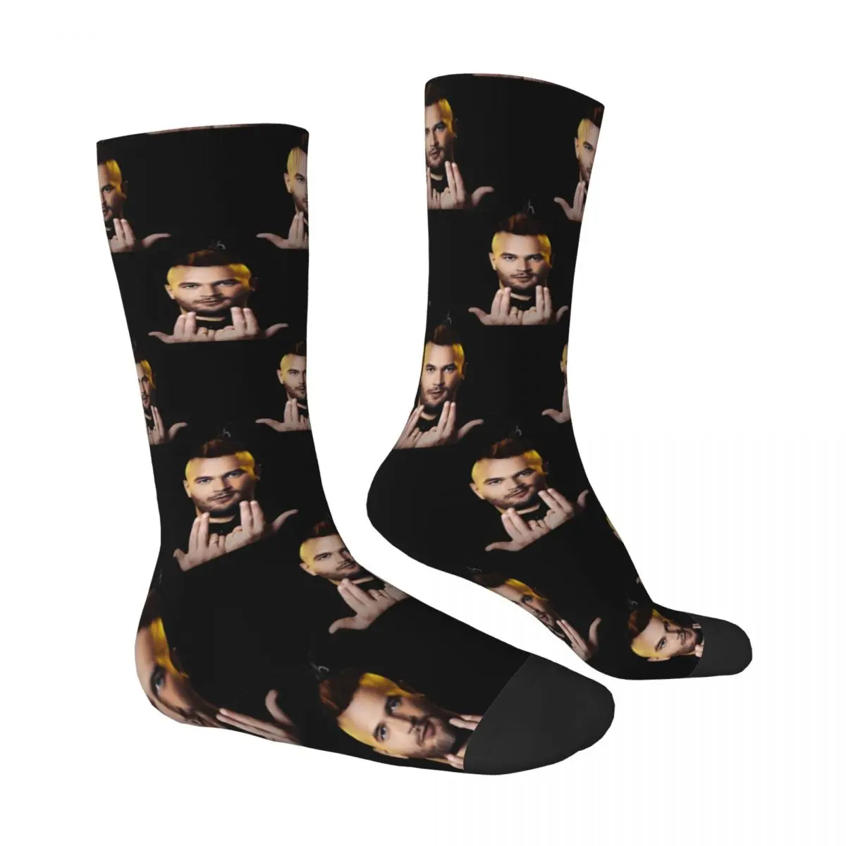 Jul France Rapper Socks Winter Stockings Funny Men Breathable Socks Design Running Sports Non-Slip Socks