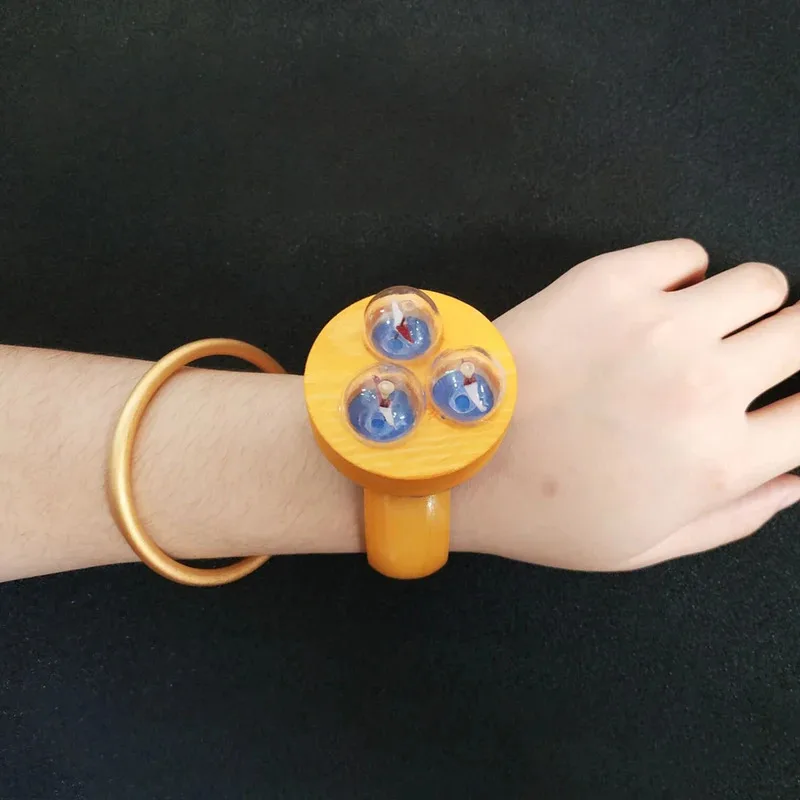 CyAnime Nami Cosplay Wood Bracelet Nami Cos Pointer Watch Bracelet Prop For Women Halloween Carnival Roleplay Costume Party Gift