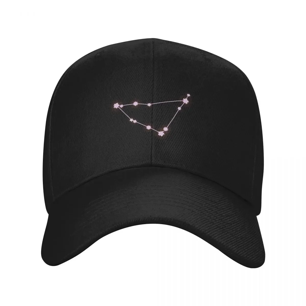 

Capricorn Constellation, Pink Baseball Cap Trucker Hat Designer Hat Big Size Hat Vintage Golf Men Women's