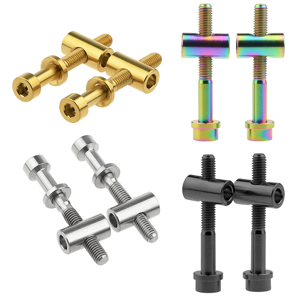 AliExpress Wanyifa Titanium Ti Bolt M5x30/40mm Screws+Nuts+Washers for Thomson Seatpost MTB Road Bicycle Seatpost Saddle Fixed