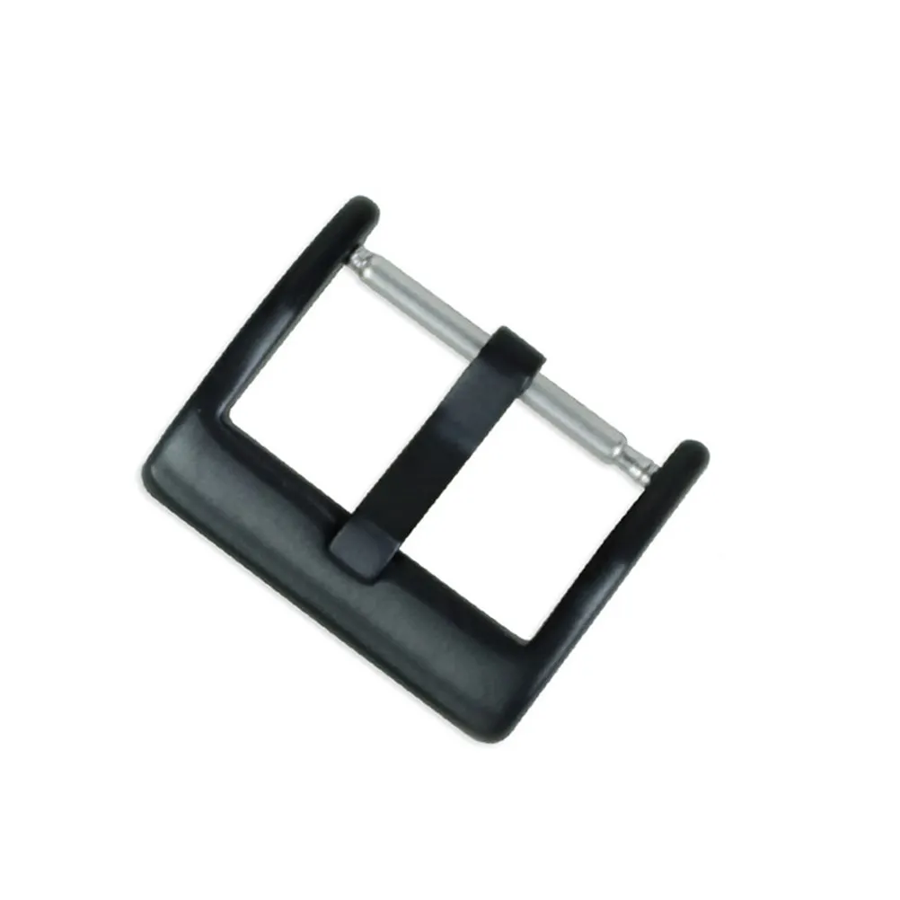 

2 шт., 16 мм, пряжка для ремешка часов из нержавеющей стали, идеально подходит для ремешков для часов 16 мм, простая установка, серебристый, черный цвет