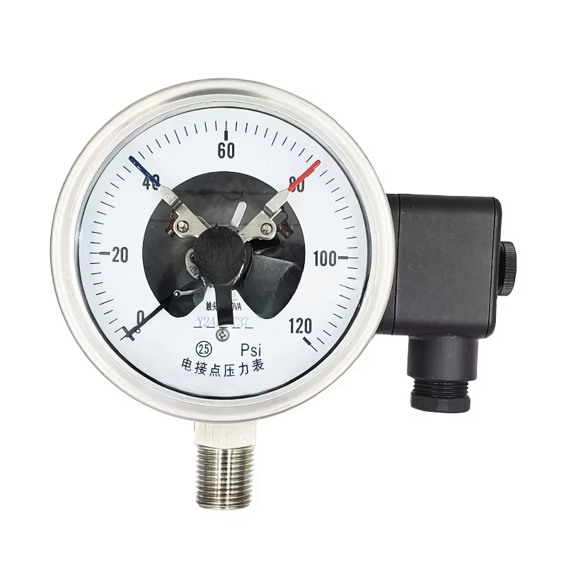 100mm All Stainless Steel Electric Contact Pressure Gauge Manometers,Diaphragm Pressure Gauge with Switch