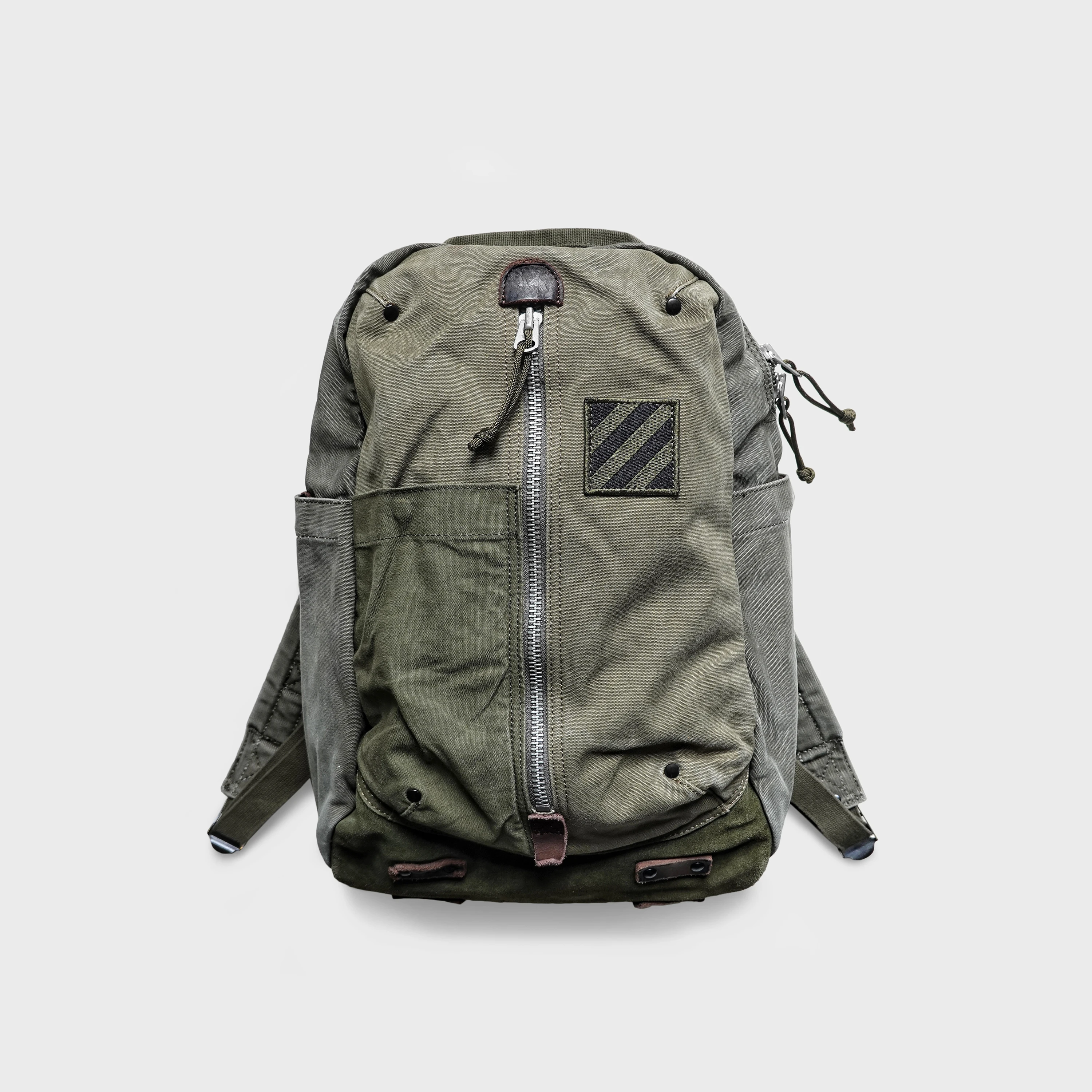 Canvas with Cowhide Commuter Retro Cycling Backpack for Men and Women Outdoor Sport Locomotive Bags Bikepacking Cycling Gear