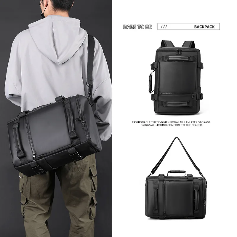 Men's shoulders business large capacity computer bag multi-function one shoulder sling carry backpack