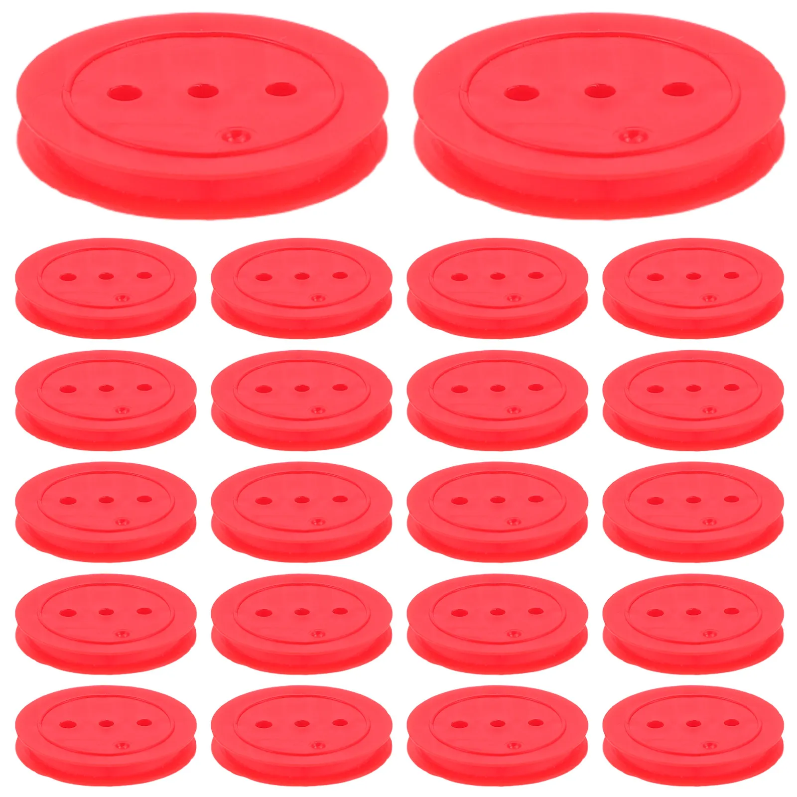 

50 шт. универсальных пластиковых шкивов для ремней, колеса для радиоуправляемых моделей автомобилей, самолетов, роботов, с плоским пазом, трансмиссионные колеса-шкивы