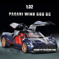 1: 32 Wind God Bc Fast and Furious Alloy Car Model Diecasts Toy With Sound and Light Vehicles Decoration Toys For Kids Gift