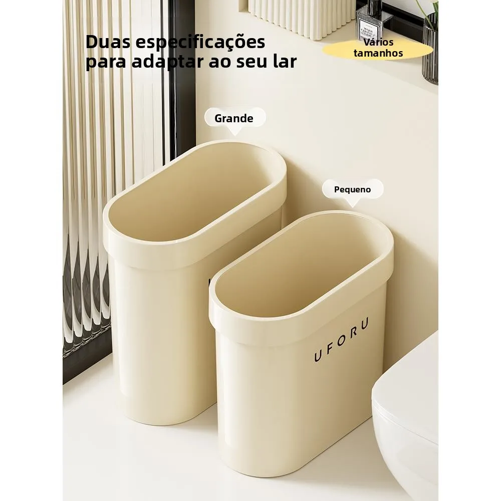 new-home-toilet-bathroom-kitchen-trash-can-no-cover-ring-sanitary-bucket-narrow-design-waste-bin-garbage-can-recyclable