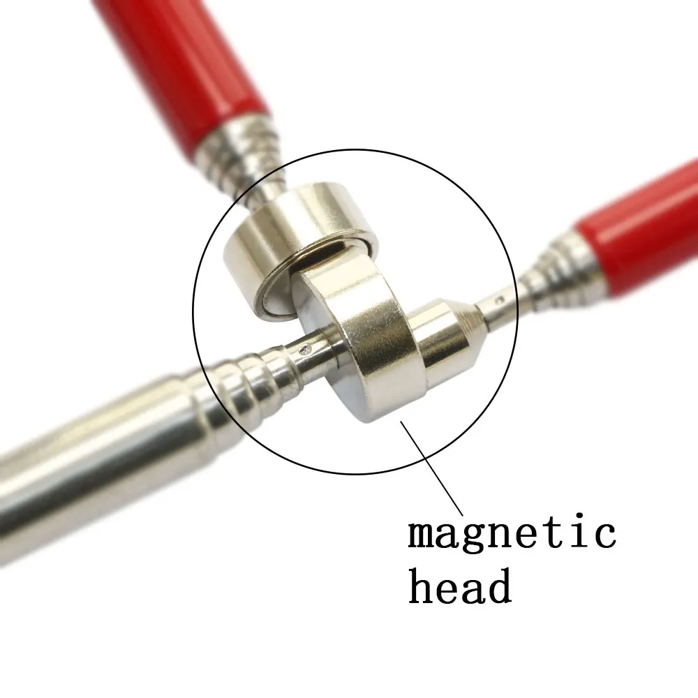 Imagem -05 - Haste de Ferro de Sucção Retrátil Magnética Clipe de Caneta Extrator Multifuncional Portátil Ferramentas de Reparação Automóvel Telescópicas