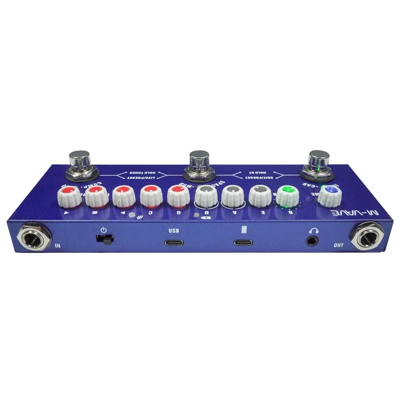 M-VAVE Cube Baby AC Pro Acoustic Guitar Processor | 9 AMP/IR Sims w/ Dly/Chs/Rvb FX | USB Audio Interface | Type-C Recharge - view 4