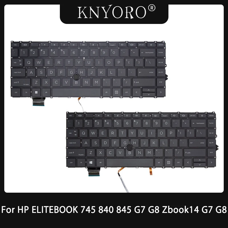 

New Laptop Keyboard for HP ELITEBOOK 840 845 745 G7 G8 Zbook14 G7 G8 Notebook Replacement Keyboard Backlight English