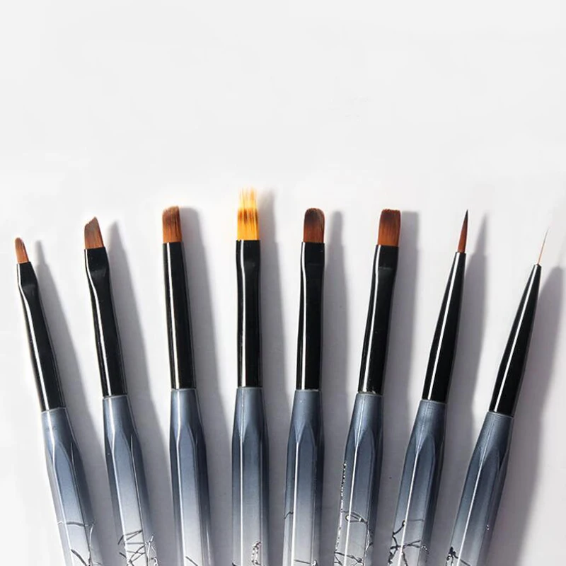 Nagelgradiënt Bar Schilderij Pen Sets Fototherapie Pen Dot Draw Nagelborstels DIY Nagelschoonheidsborstel Manicure Gereedschap Accessoires