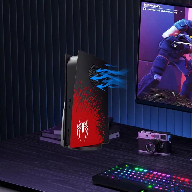 New Update Replace Cover Plates With Cooling Vent For PS5 Anti-Scratch And Shockproof Skins Shell Panels For PS5 Console