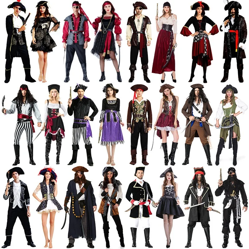 Caribbean Pirate Costume Women's Adult loween Masquerade Ball Cosplay Outfit Ja Sparrow Sle Stage Performance Clothing