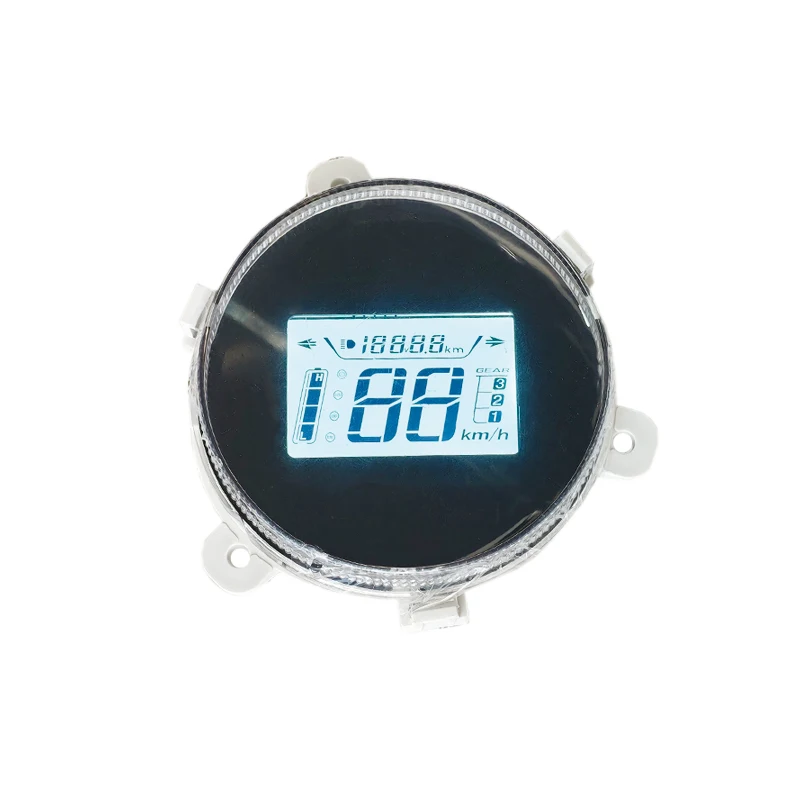 Mingteng Turtle King Round Digital Dashboard, One-Line Phase Wire Multifunctional Meter, Universal 48V/60V/72V