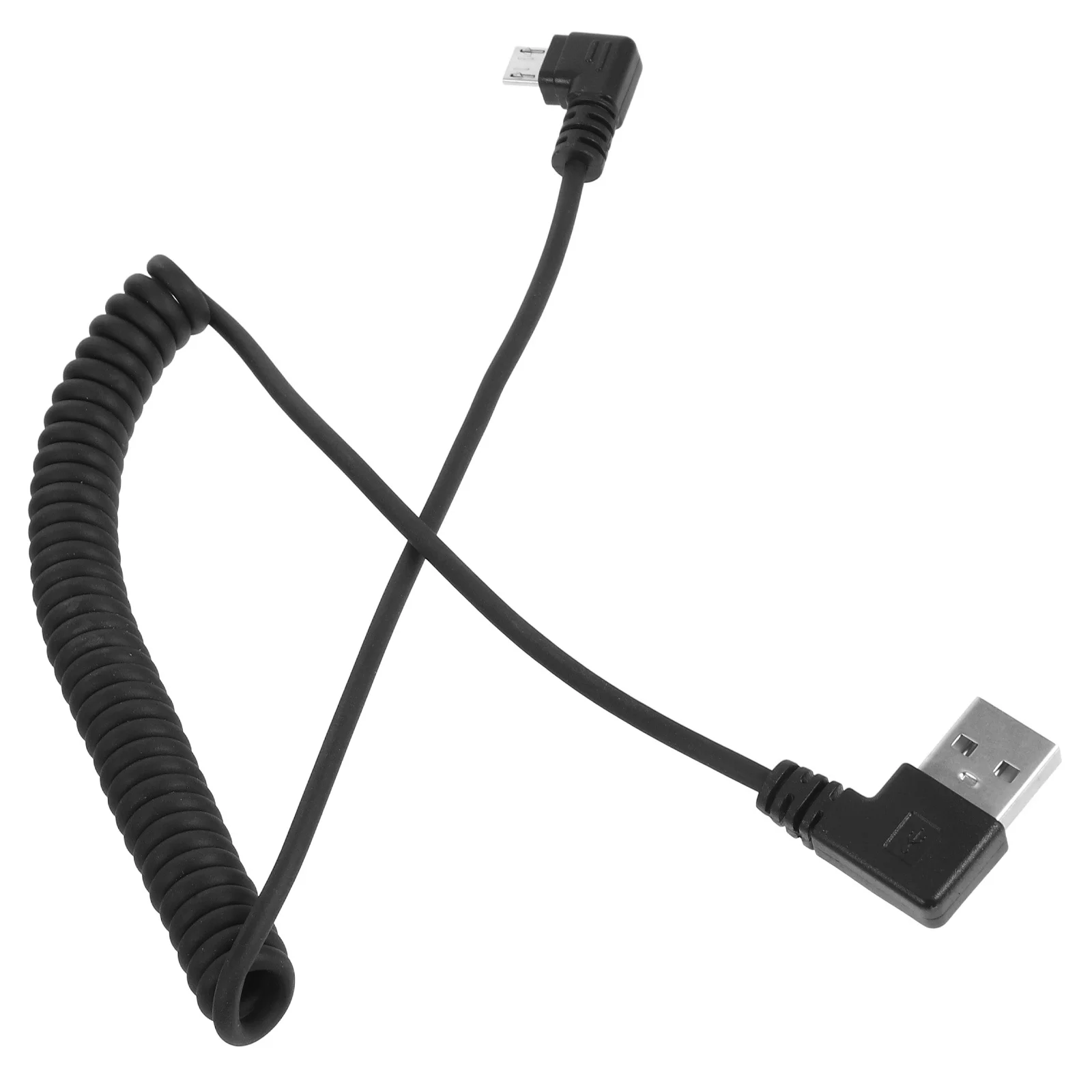 

Coiled USB Charging Cable for Retractable Spring Design High Speed Data Transfer Cord Compatible with Mini USB Devices
