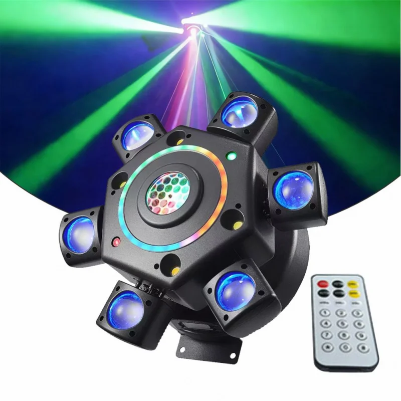 

Ready to Ship 100W LED Moving Head Stage Lights with Laser Beam Wash Effect RGBW DMX512 for DJ Disco Club Party Private Events