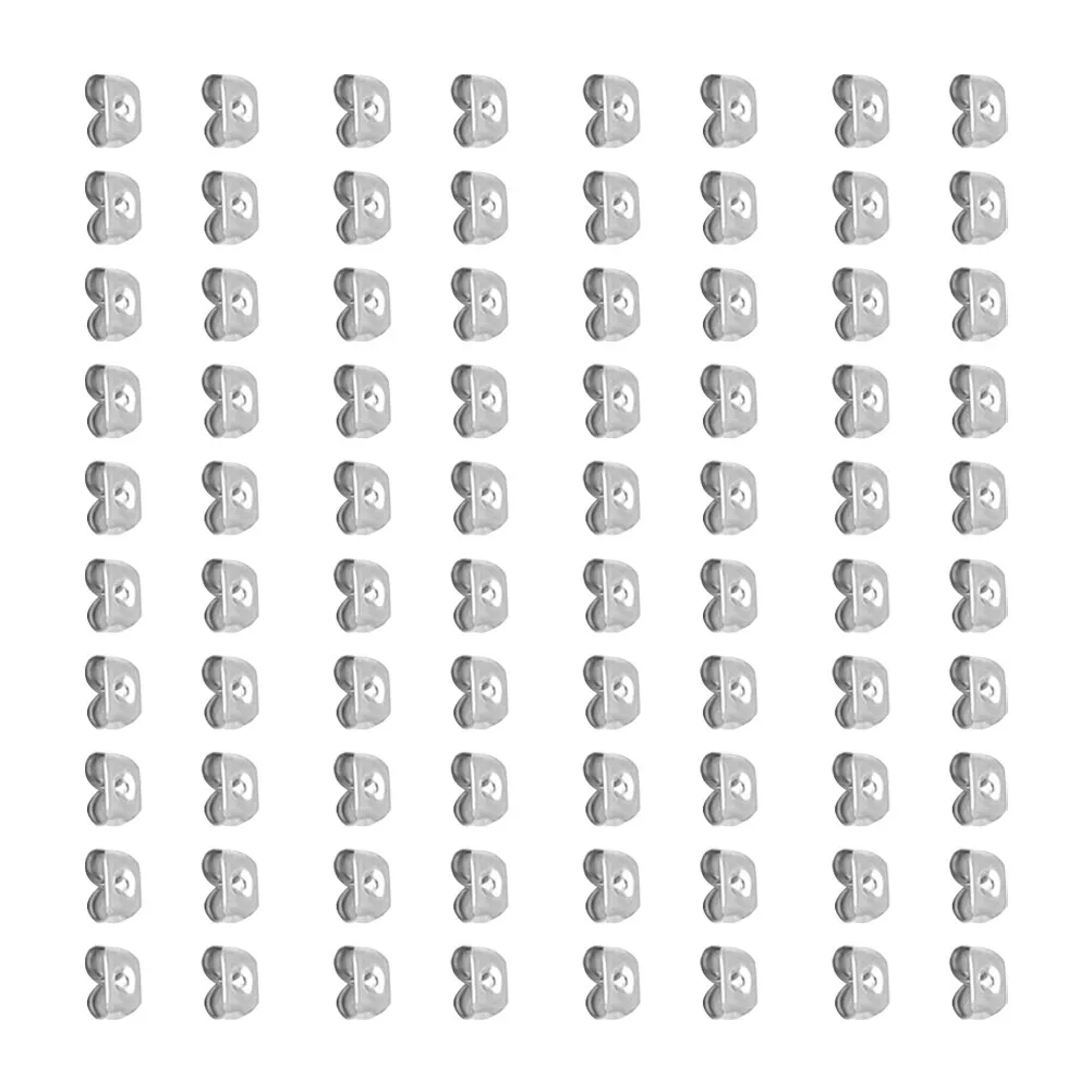 

500Pcs Stainless Steel Earnuts Ear Stud Stopper Secure Earring Backs for Jewelry Making Earring Accessories Earnuts
