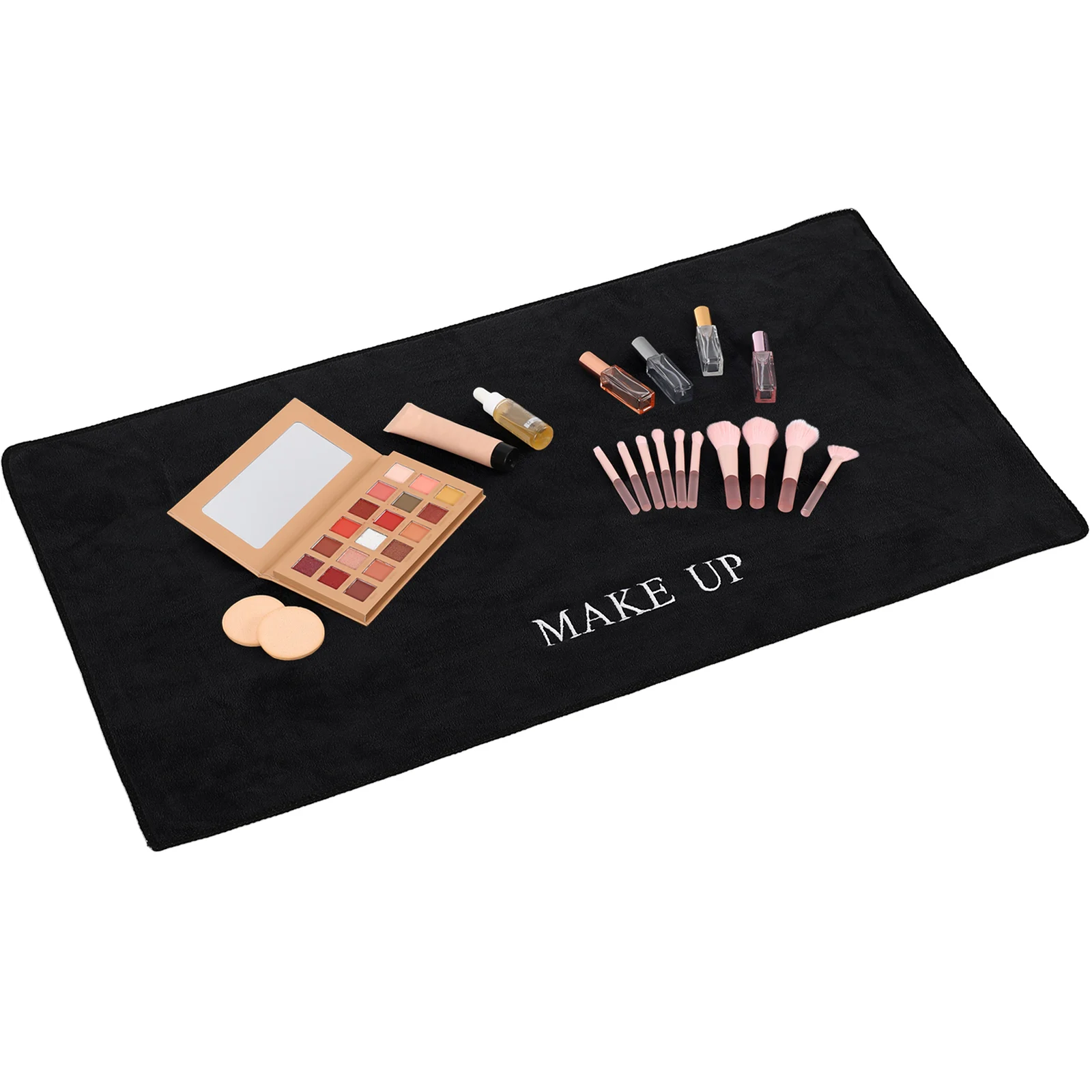 

Vanity Mat for Bedroom Makeup Mat Luxurious Feel Stable Material Soft Texture Non-Slip Bottom Easy to Clean Workstation