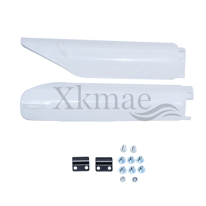 

For 1993-2018 Honda Cr125 Cr250 Cr500 Crf250r Crf450r White Motocross Racing Front Fork Guard Fork Cover CR CRF 125 250 450 500