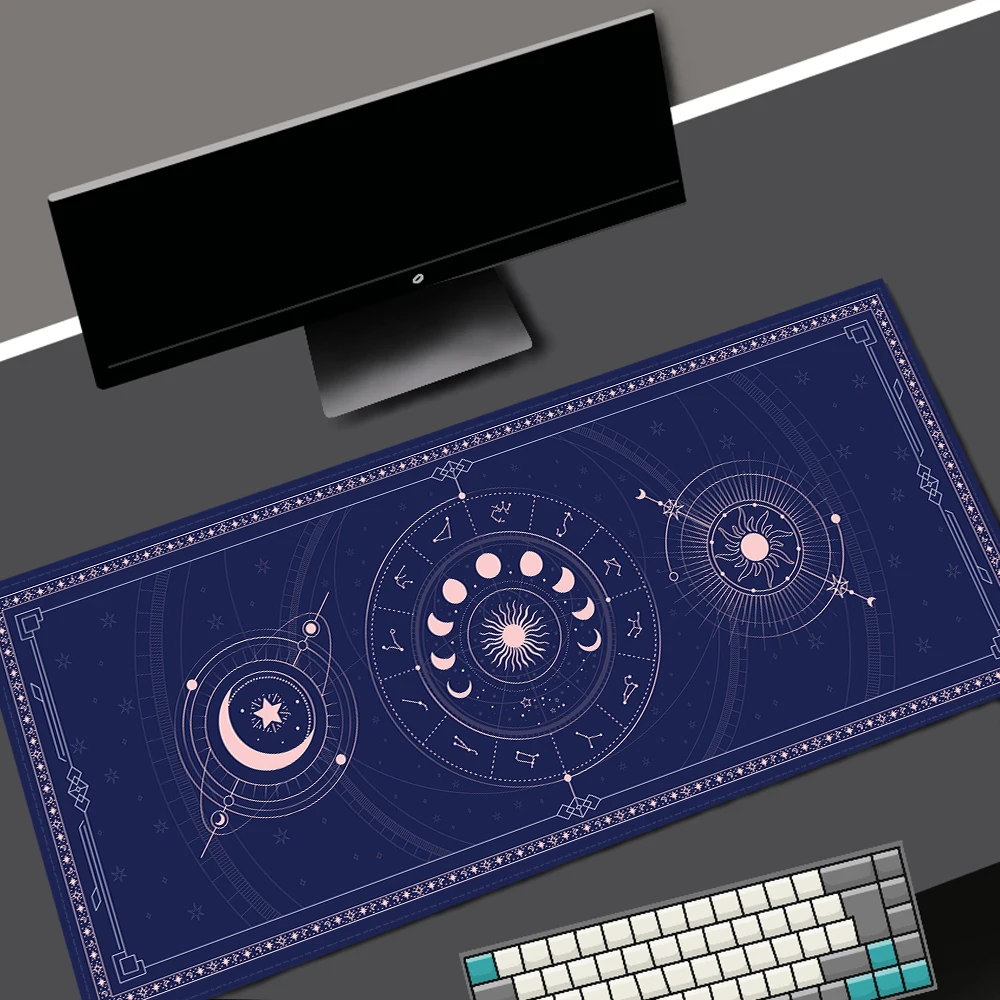 Art White Space Mouse Pad Laptop Office Deskmat Setup Gamer Accessories Kawaii Mousepad Gaming Keyboard Computer Mouse Carpet