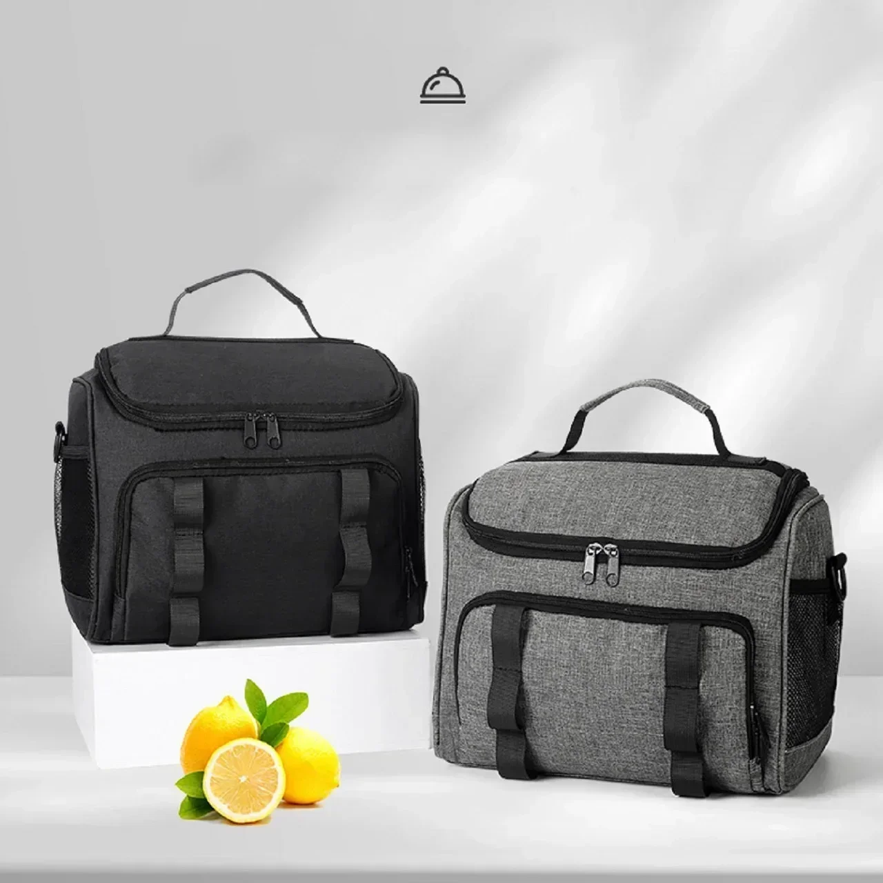 Portable lunch bag, waterproof, reusable, insulated bag, multi-functional refrigerated and insulated lunch box for men and women